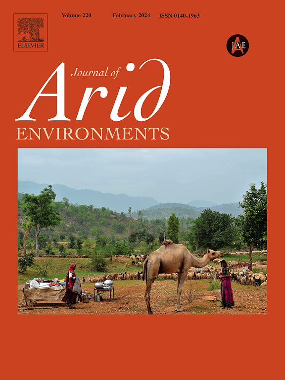Go to journal home page - Journal of Arid Environments